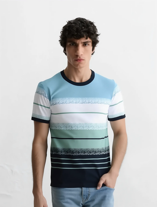 P.C Knit Stripes Crew Neck